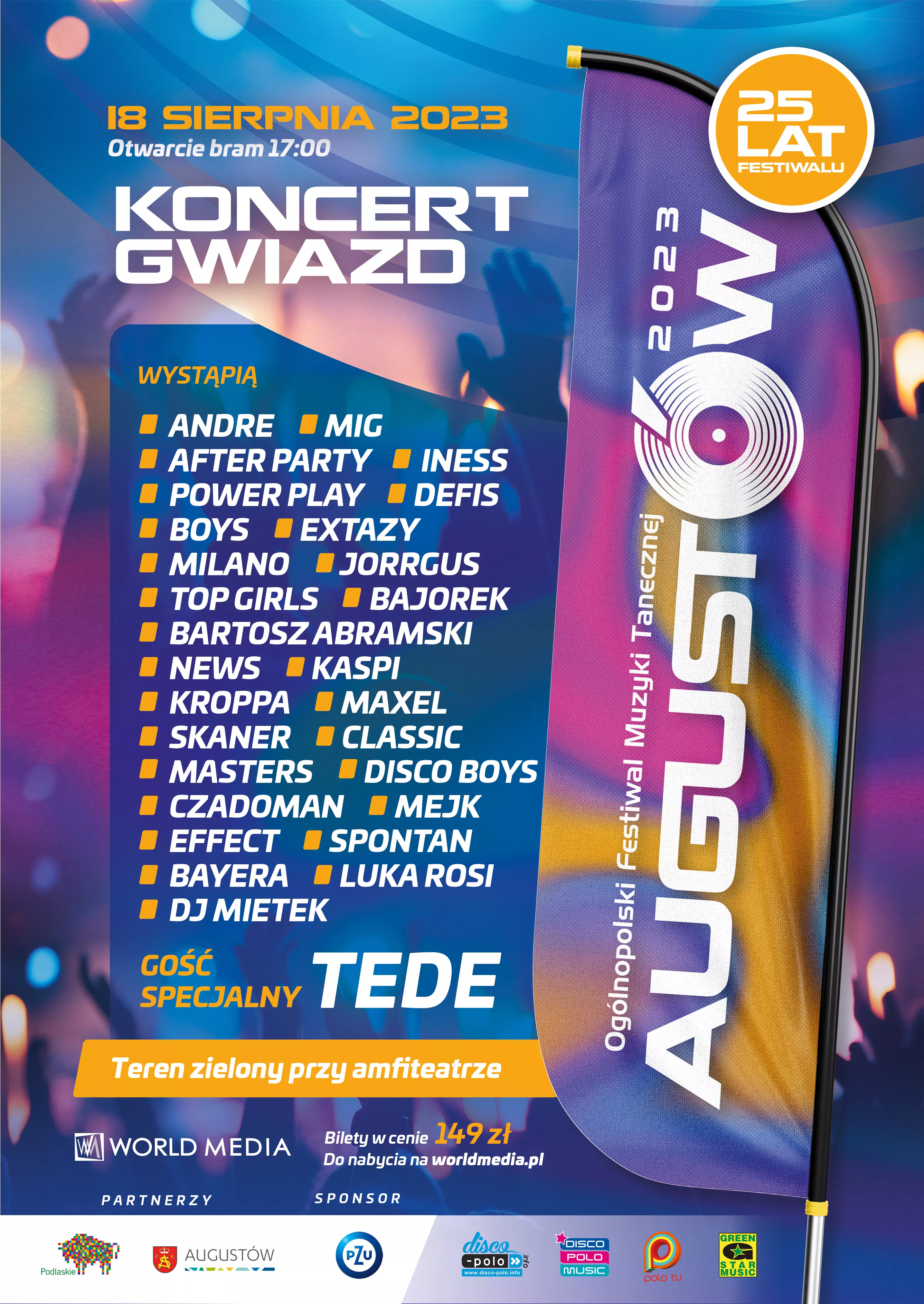 Ogólnopolski Festiwal Muzyki Tanecznej Augustów 2023 już w piątek i sobotę (18-19 sierpnia) - najważniejsze informacje, kto wystąpi, bilety, transmisja